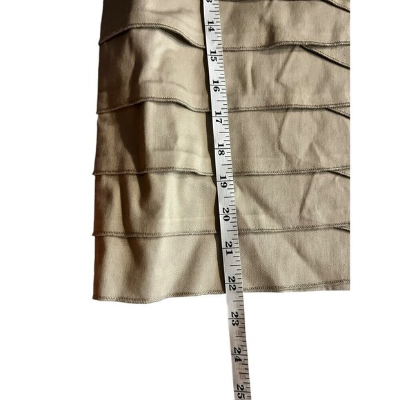 Larry Levine Stretch Women's Tan Skirt - Picture 5 of 5